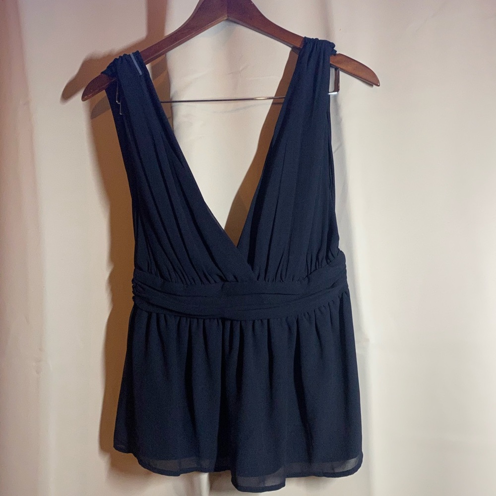 Lulus Medium black low cut blouse